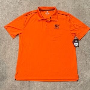 Colosseum Orange Oregon State Beavers Performance Short Sleeve Polo Size XXL